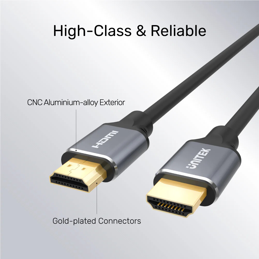 Unitek 8K Ultra Yüksek Hızlı HDMI Kablosu - PS5 4K @120Hz Desteği (C137W)