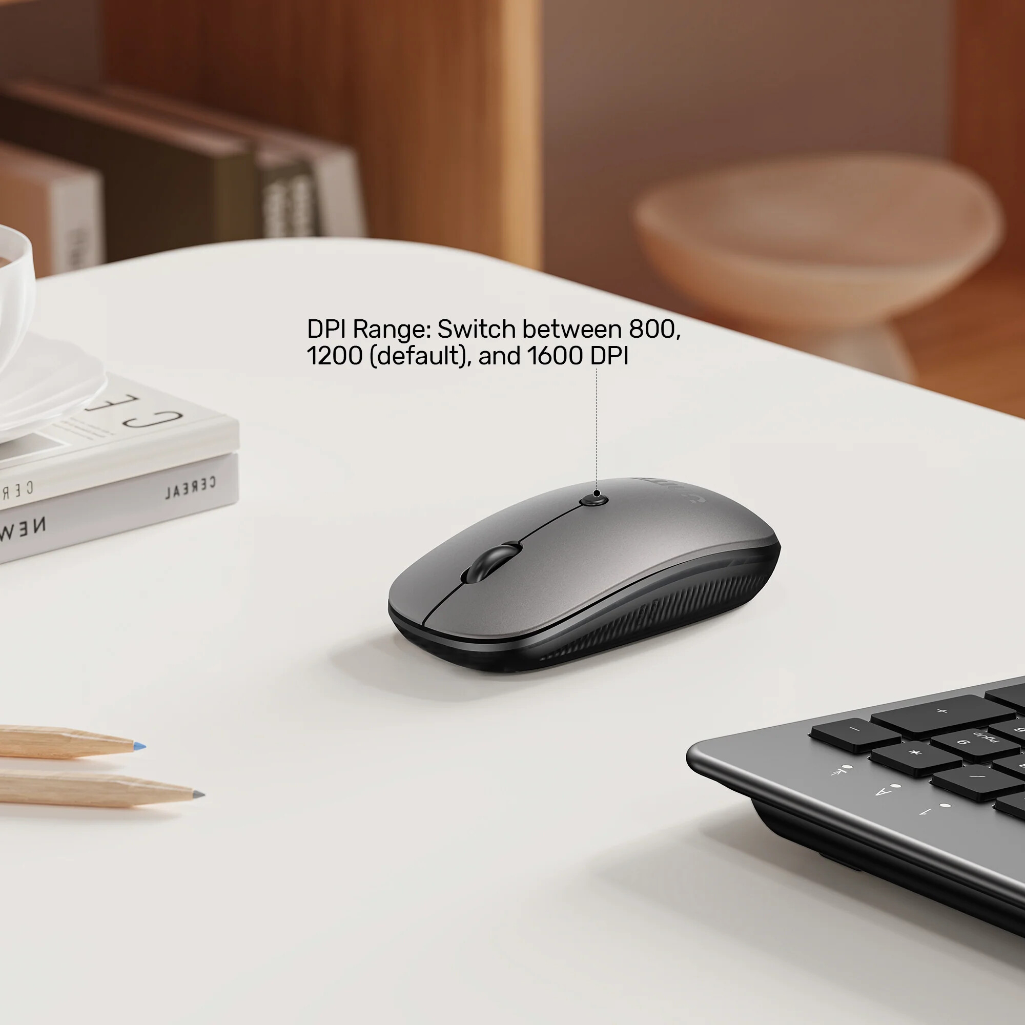 SlimDuo 2.4GHz Kablosuz Klavye Mouse Seti (T054AGY01-US)
