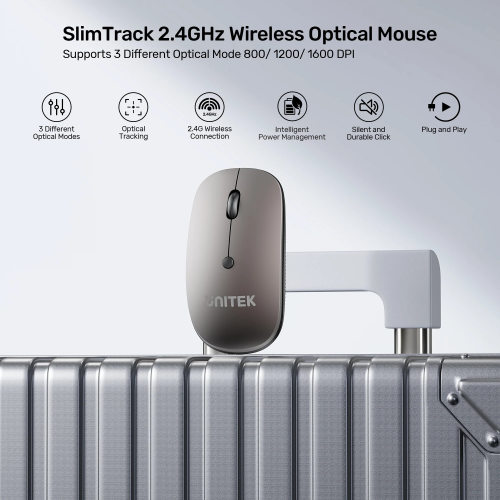 Unitek SlimTrack 2.4GHz Kablosuz Optik Mouse(T060AGY01)