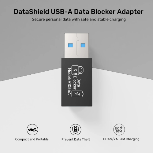 Unitek DataShield USB-A Veri Engelleyici Adaptör (A1056ABK01)