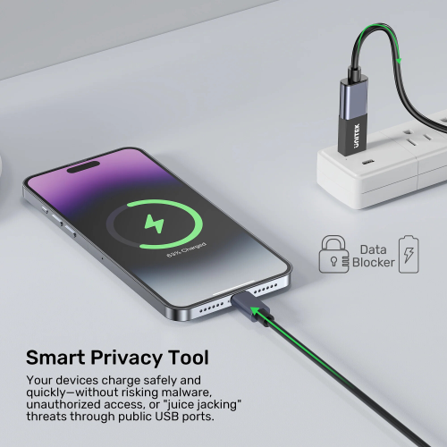 Unitek DataShield USB-A Veri Engelleyici Adaptör (A1056ABK01)