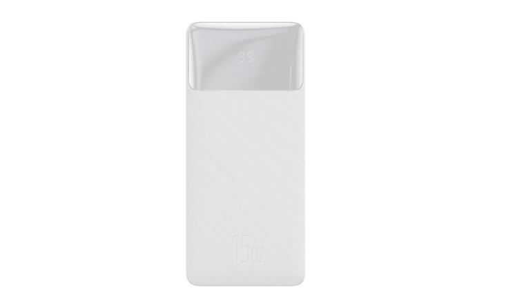 Baseus Bipow Overseas Edition Beyaz 15W 10000 mAh Hızlı Şarj Powerbank