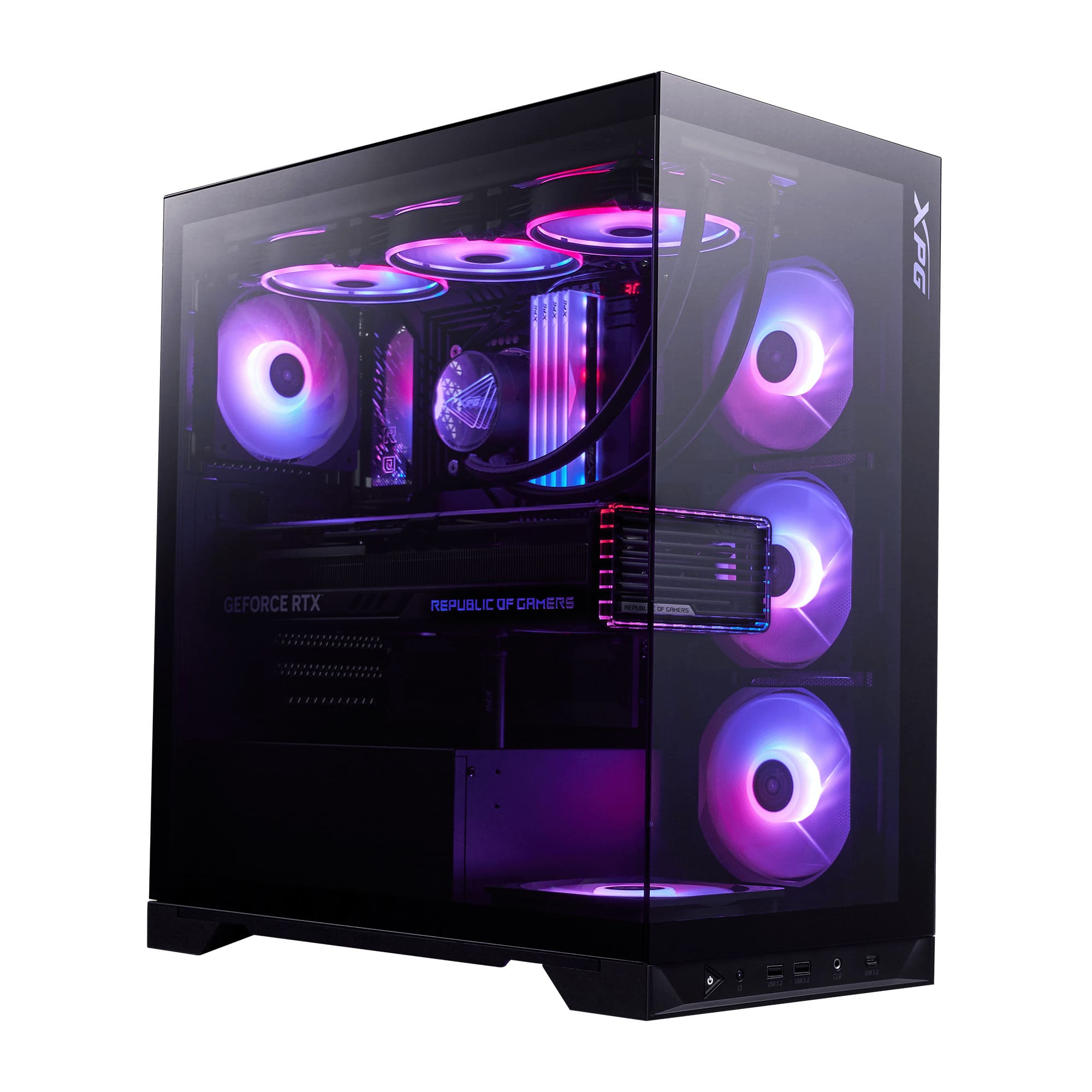 XPG Invader X BTF ARGB USB 3.2 Siyah ATX Mid-Tower Gaming (Oyuncu) Kasa (INVADERXBTFMT-BKCWW)