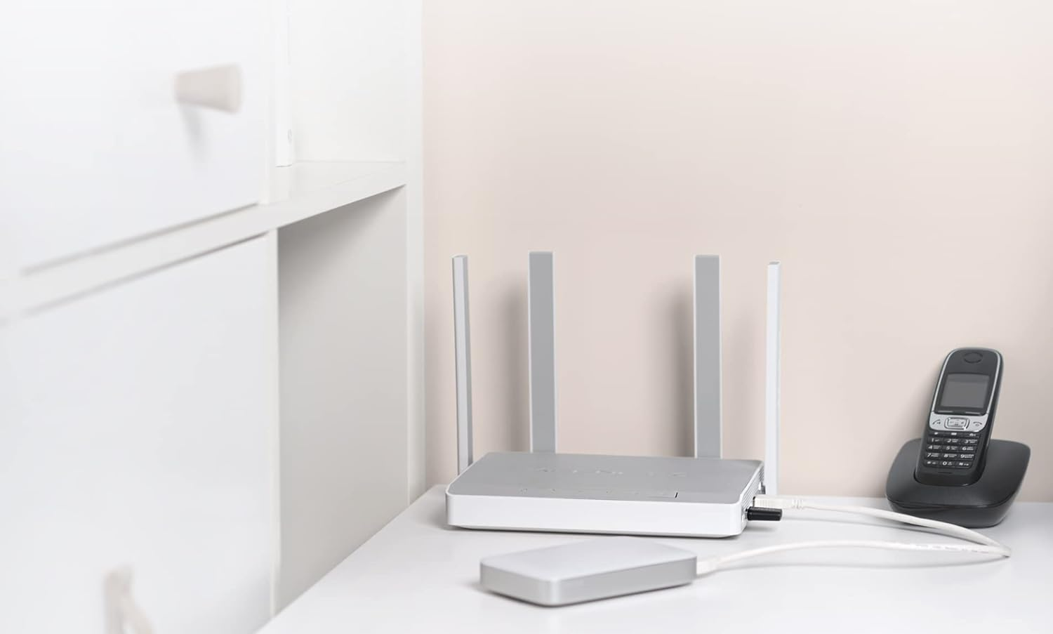 Keenetic Hopper DSL AX1800 Wi-Fi Mesh VDSL2/ADSL2+/Fiber Ebeveyn Kontrol Modem VPN Router 4x1Gbit/s USB3.0 KN-3610