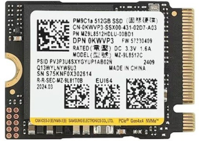 Samsung PM9C1A 512GB 6000/5600MB/sn PCIe Gen4 NVMe M.2 SSD Disk