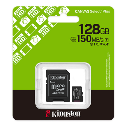 Kingston Canvas Select Plus A1 128GB Class 10 SDCS3/128GB 150MB/s MicroSD Hafıza Kartı
