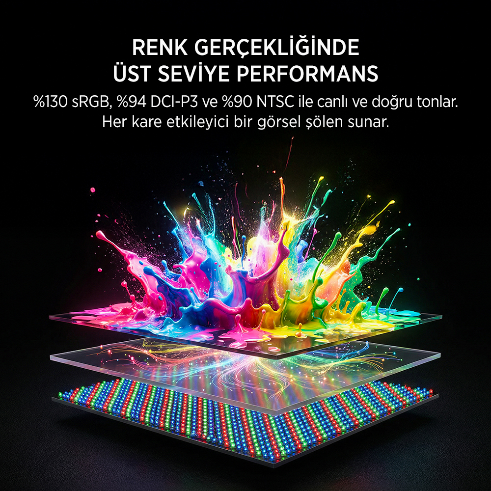 James Donkey Auren Q70 27″ 270Hz 0.5Ms 2K QHD HDR400 Fast IPS RGB Pivot Gaming Monitör (Sıfır Ölü Piksel Garantili)