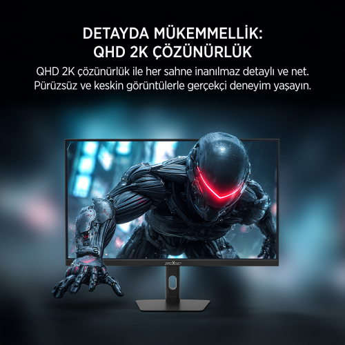 James Donkey Auren Q70 27″ 270Hz 0.5Ms 2K QHD HDR400 Fast IPS RGB Pivot Gaming Monitör (Sıfır Ölü Piksel Garantili)