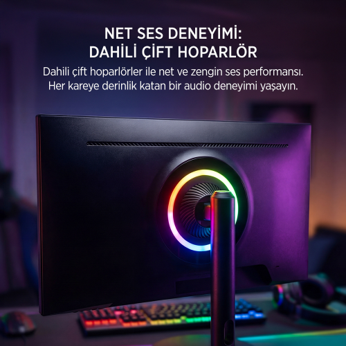 James Donkey Auren Q70 27″ 270Hz 0.5Ms 2K QHD HDR400 Fast IPS RGB Pivot Gaming Monitör (Sıfır Ölü Piksel Garantili)