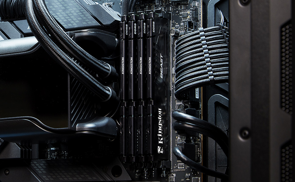 Kingston Beast KF556C36BBEK2-32TR 32GB (2x16) DDR5 5600Mhz CL36 Siyah Gaming RAM