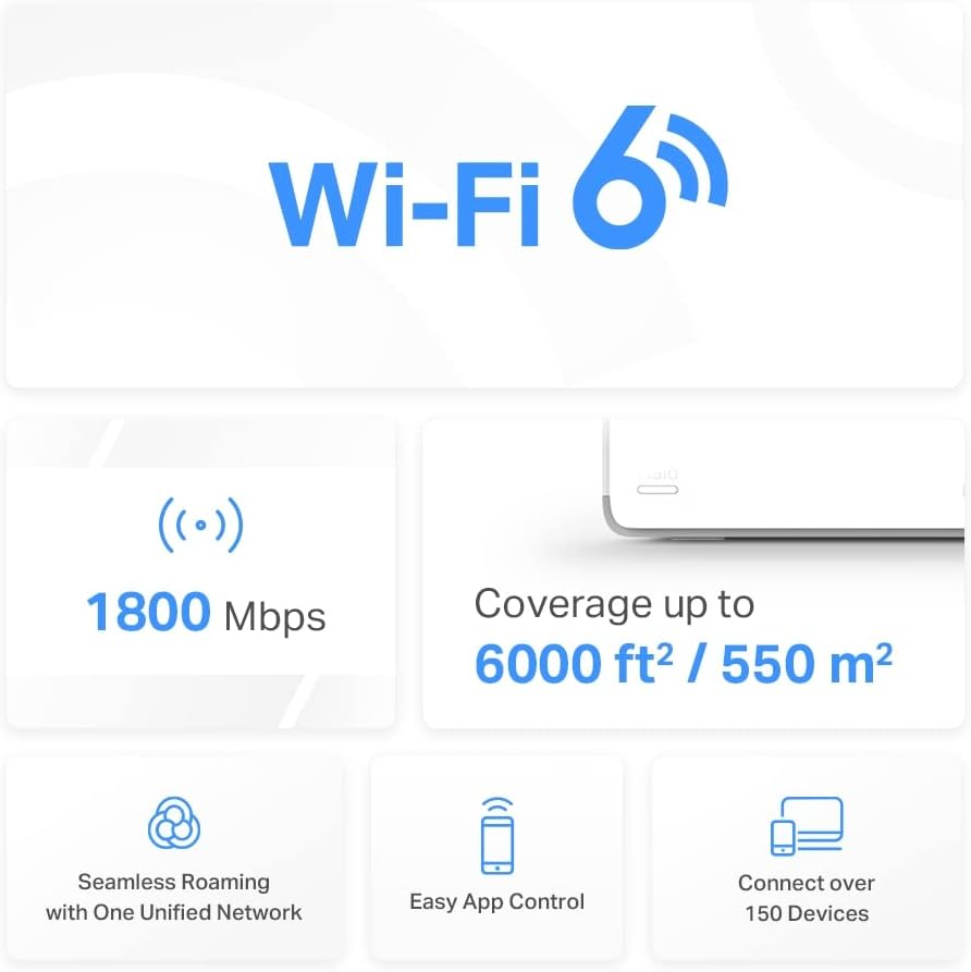 TP-Link Mercusys Halo H70X(3-PACK) AX1800 Mbps Menzil Genişletici