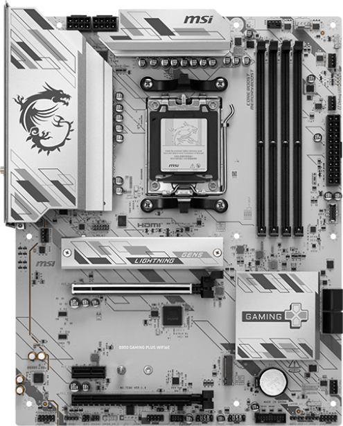 MSI B850M GAMING PLUS WIFI6E DDR5 AMD B850 AM5 Soket DDR5 8200+(OC)MHz mATX Anakart