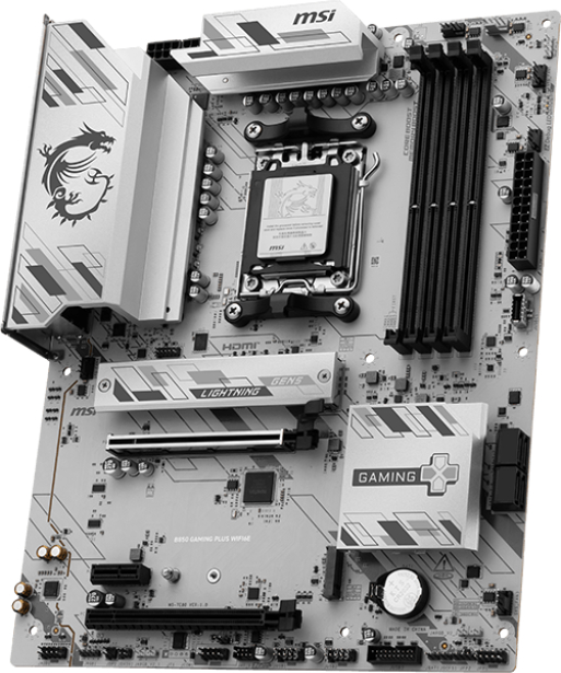 MSI B850M GAMING PLUS WIFI6E DDR5 AMD B850 AM5 Soket DDR5 8200+(OC)MHz mATX Anakart