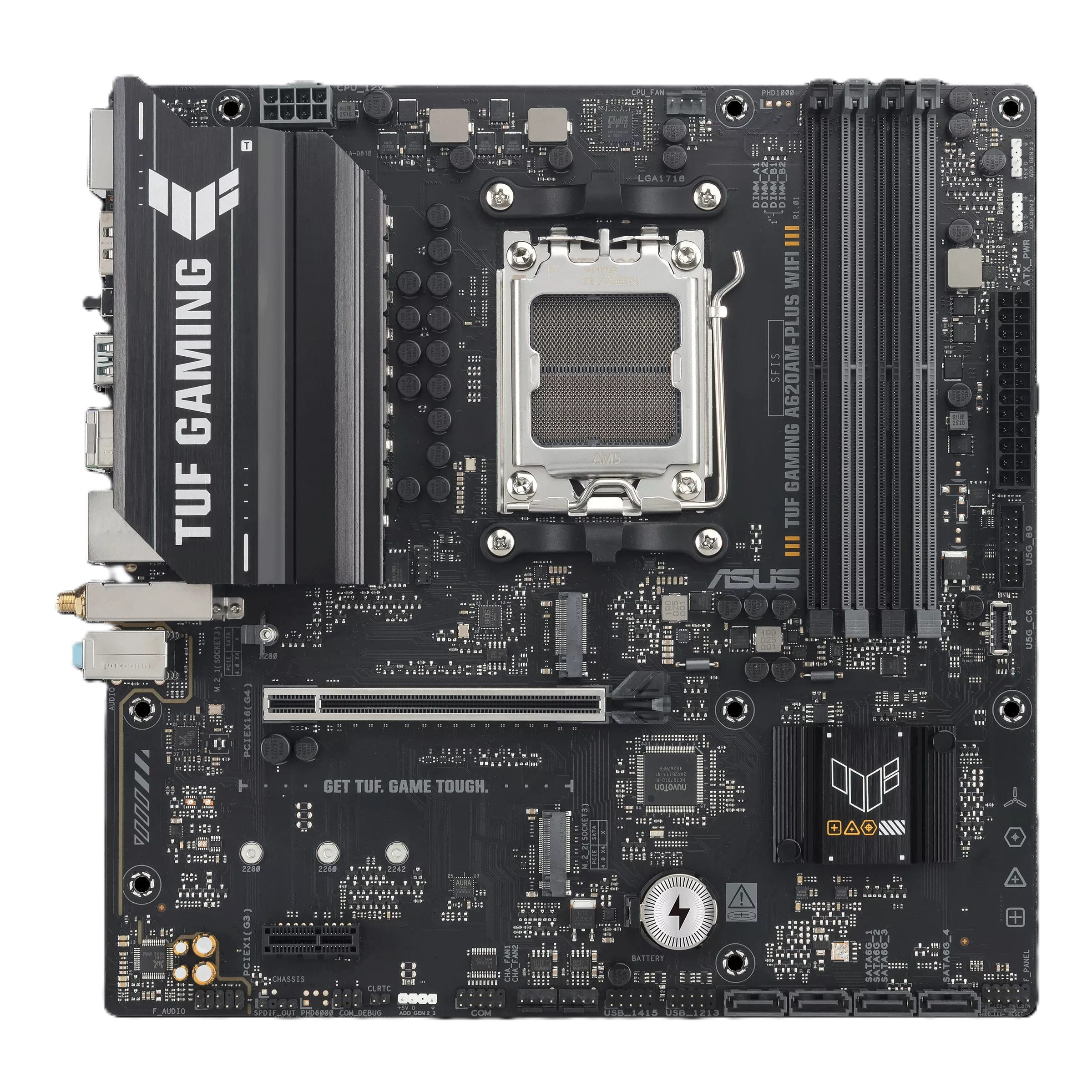 ASUS TUF GAMING A620AM-PLUS WIFI AM5 DDR5 7600+(OC)MHz mATX Gaming (Oyuncu) Anakart
