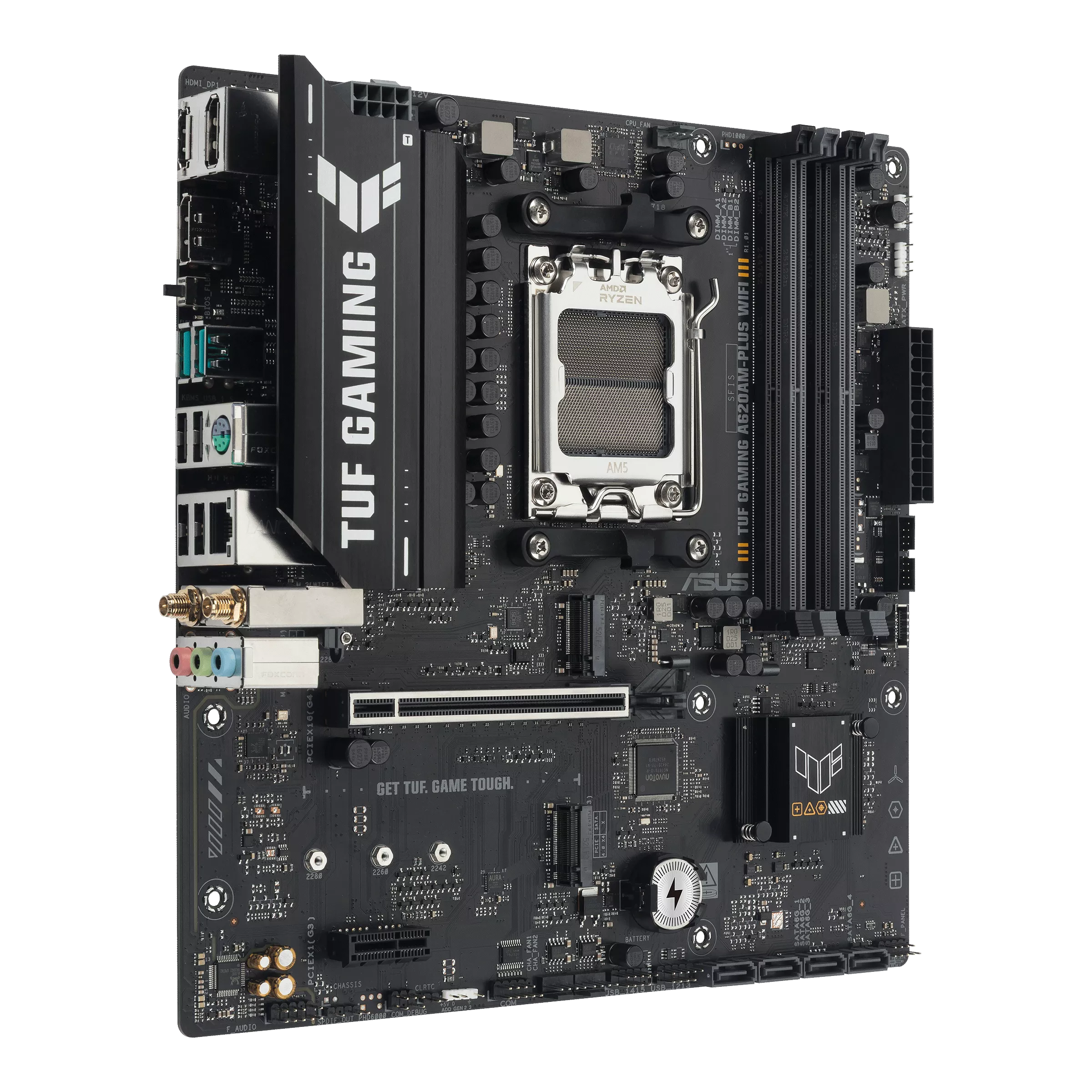 ASUS TUF GAMING A620AM-PLUS WIFI AM5 DDR5 7600+(OC)MHz mATX Gaming (Oyuncu) Anakart