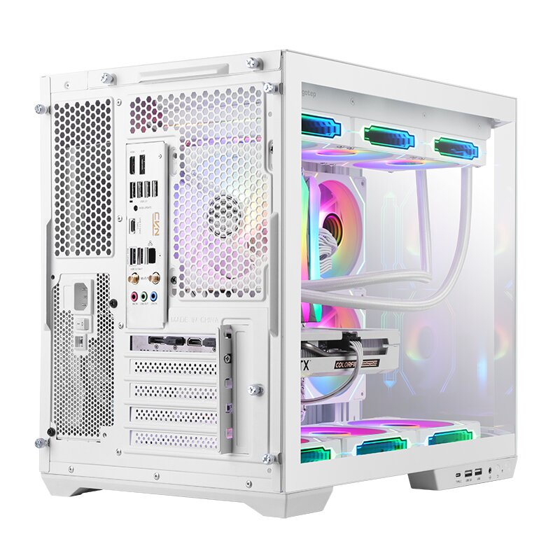 SEGOTEP Lumi 3T Beyaz 750W 80+ Bronze Midi Tower Kasa (6xARGB Fan) 