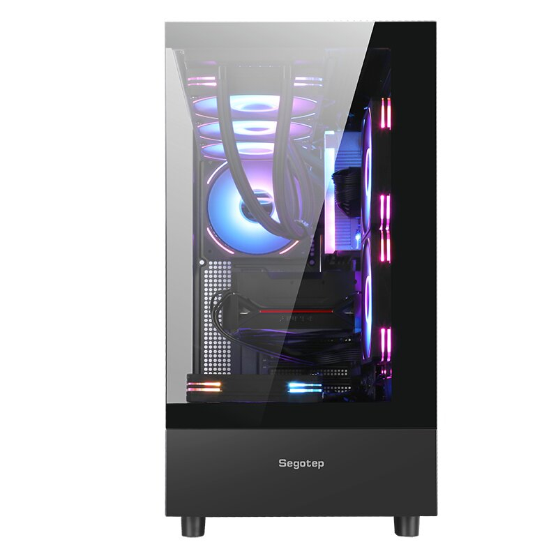 SEGOTEP Endura Pro+ Siyah 850W 80+ Gold PCIE 5.1 Midi Tower Kasa (6xARGB Fan) 