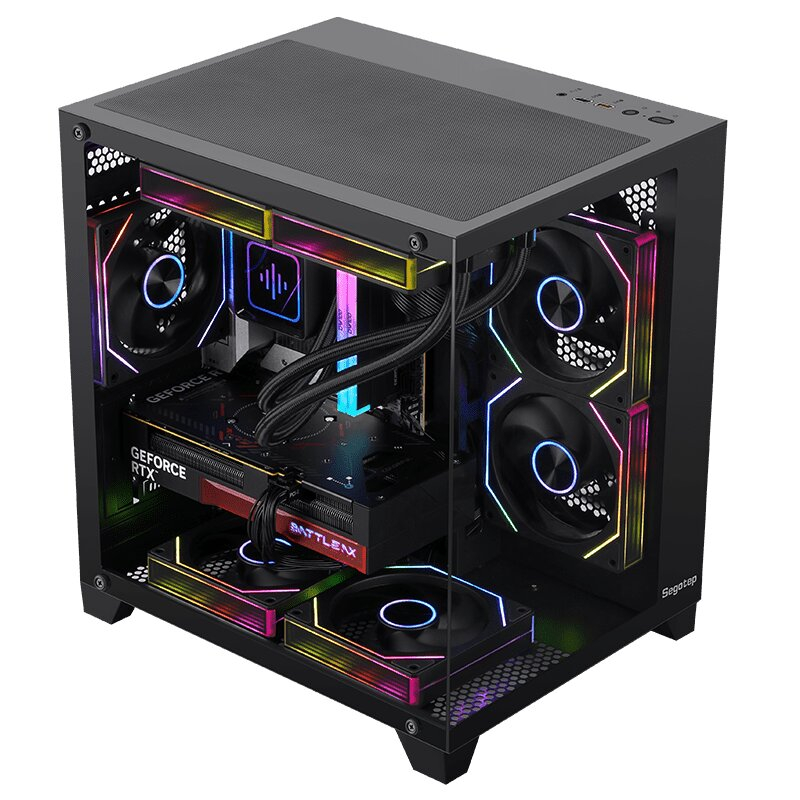 Segotep U502 Siyah 550W 80+ Midi Tower mATX Gaming (Oyuncu) Kasa