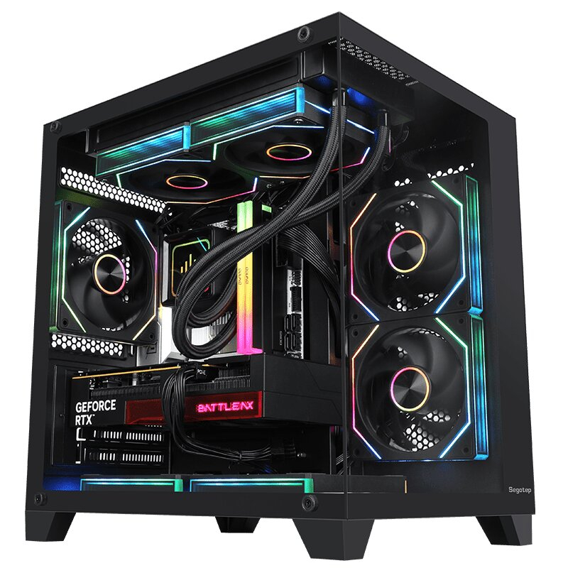 Segotep U502 Siyah 550W 80+ Midi Tower mATX Gaming (Oyuncu) Kasa