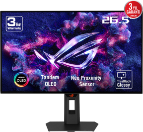 ASUS ROG Strix XG27AQWMG 26.5″ WOLED 280Hz 0.03Ms WQHD Adaptive-Sync Pivot Gaming Monitör