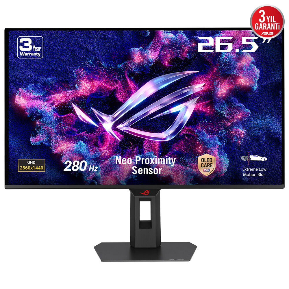 ASUS ROG Strix OLED XG27ACDMS 26.5″ 280Hz 0.03Ms  Adaptive Sync Pivot QD-OLED Gaming Monitör