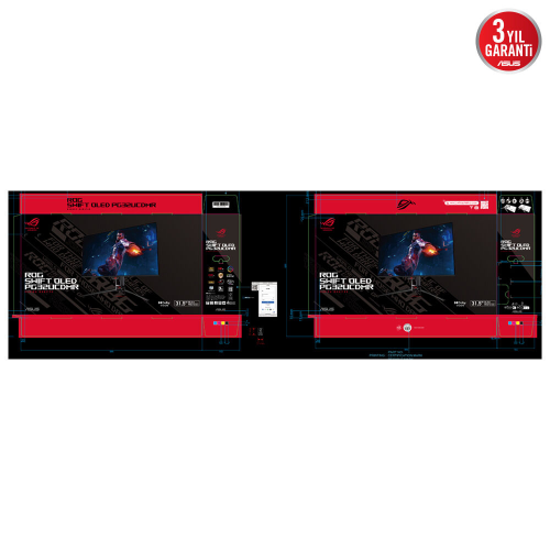ASUS ROG Swift PG32UCDMR 32″ 240Hz 0.03Ms OLED G-Sync HDR400 UHD QD-OLED Gaming Monitör
