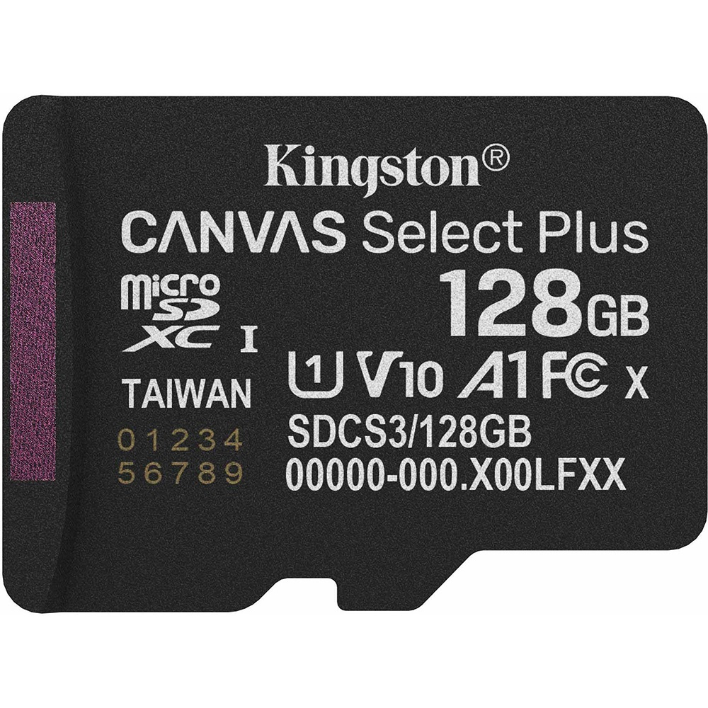 Kingston Canvas Select Plus A1 128GB Class 10 SDCS3/128GB 150MB/s MicroSD Hafıza Kartı