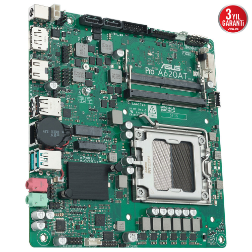 ASUS PRO A620AT-CSM AM5 DDR5 6400+(OC)MHz mATX Anakart