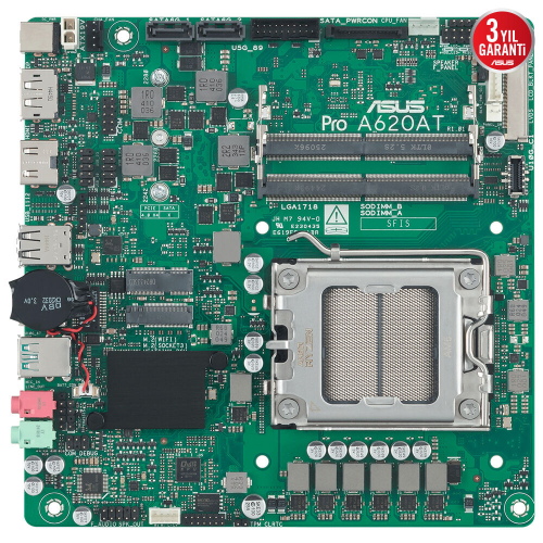 ASUS PRO A620AT-CSM AM5 DDR5 6400+(OC)MHz mATX Anakart