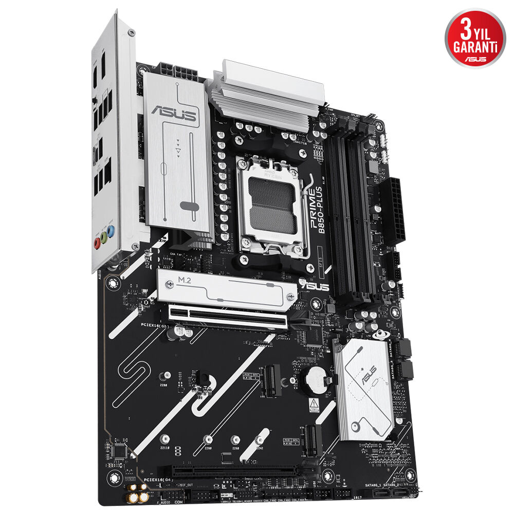 ASUS B850-PLUS-CSM AMD B850 Soket AM5 DDR5 8000+(OC)MHz mATX Gaming (Oyuncu) Anakart