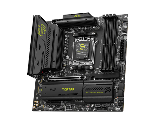 MSI MAG B850M MORTAR WIFI AMD B850 Soket AM5 DDR5 8200(OC)MHz mATX Gaming (Oyuncu) Anakart