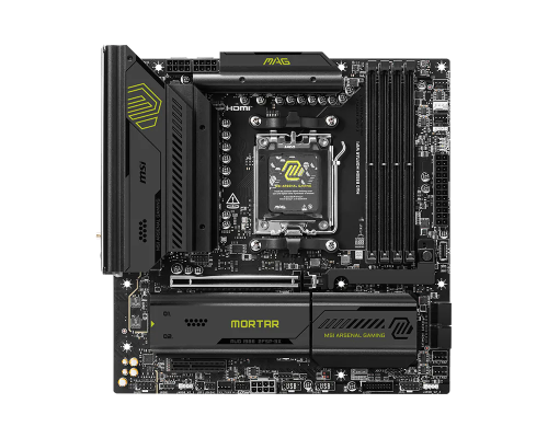 MSI MAG B850M MORTAR WIFI AMD B850 Soket AM5 DDR5 8200(OC)MHz mATX Gaming (Oyuncu) Anakart