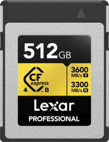 Lexar Professional Gold LCXEXP4512G-RNENG 512GB 3600/3300MB/s Type B Hafıza Kartı