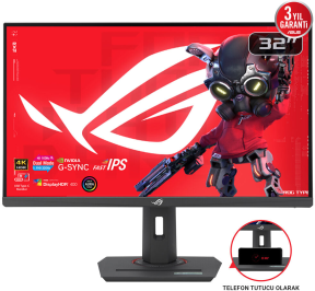 Asus ROG Strix XG32UCG 31.5″ 0.3ms 4K 160 Hz - Full HD 320 Hz Fast IPS Gaming (Oyuncu) Monitörü