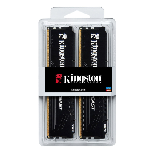 Kingston Beast KF560C36BBE2K2-32TR 32GB (2x16) DDR5 6000MHz CL36 Siyah Gaming RAM (Bellek)