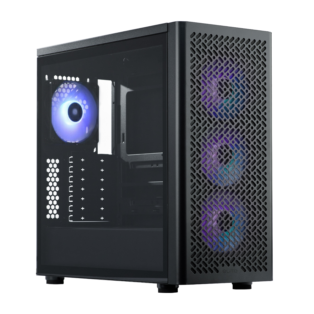 Cooler Master Elite 502 TG E502-KGNN75-S00 4x120mm ARGB Fan ATX Siyah 750W ATX 3.1 - PCIE 5.0 80+ Gold Mid Tower Gaming (Oyuncu) Kasa