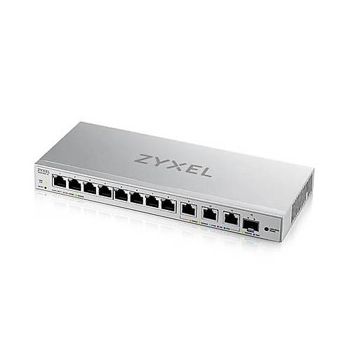 Zyxel XGS1250-12 V2 12 Port Gigabit Webmanaged 8Port 1G + 3-Port Multigig 1/2.5/5/10G + 1-Port SFP+ Switch