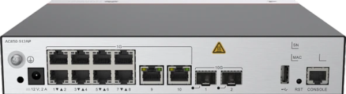 Huawei AC650 512AP AC650 512AP Mainframe (10 GE Electrical Ports 2 10GE Optical Ports Witch The AC DC Adapter)