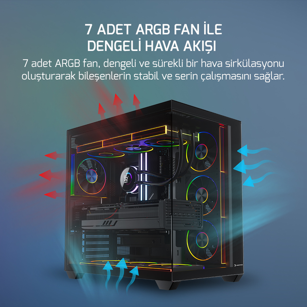 Fusion Blaze | AMD Ryzen 7 7800X3D | 2 x 16 GB DDR5 | Gainward RTX 5080 16 GB | 1 TB SSD OEM Paket
