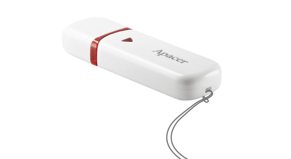 Apacer AH33 64GB 2.0 USB BELLEK BEYAZ (AP64GAH333W-1)