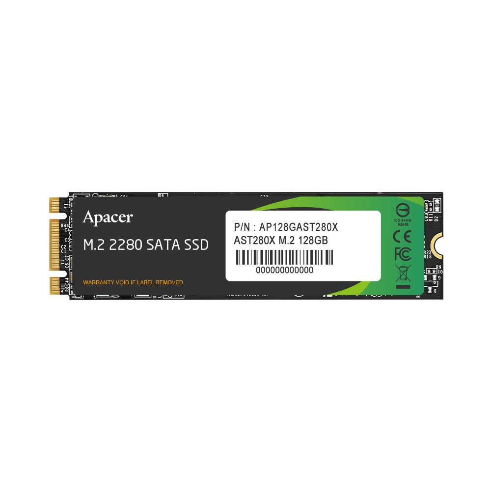 Apacer AST280X 128GB 520/500MB/s M.2 SATA III SSD Disk (AP128GAST280X-1)