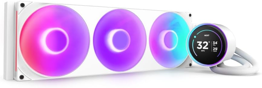 NZXT Kraken Elite 420 RGB RL-KR42E-W2 Beyaz İşlemci Sıvı Soğutucu
