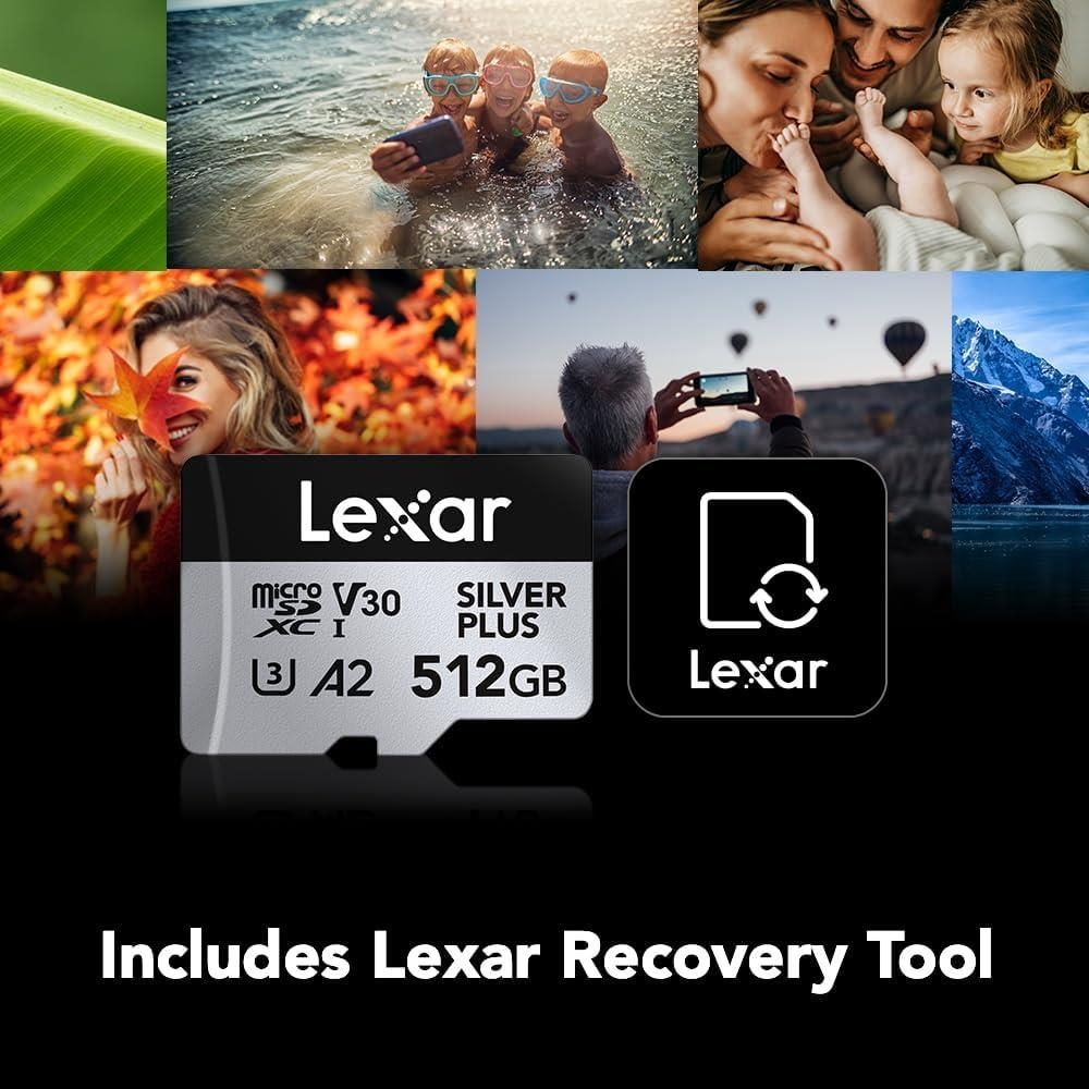 Lexar LMSSIPL512G-BNANG 512GB 205/150MB/s MicroSD Hafıza Kartı