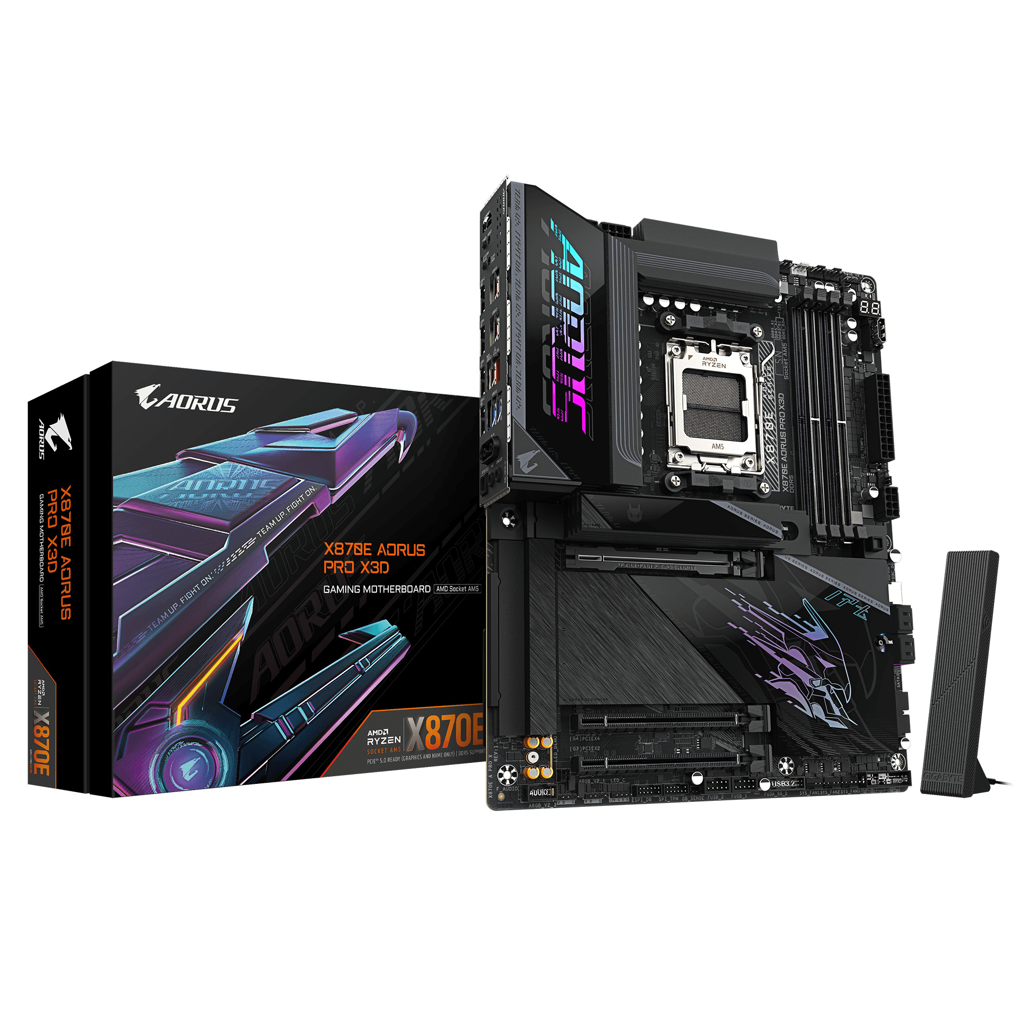 Gigabyte X870E AORUS PRO X3D WIFI-7 AM5 DDR5 9000MHz (OC) ATX Gaming (Oyuncu) Anakart