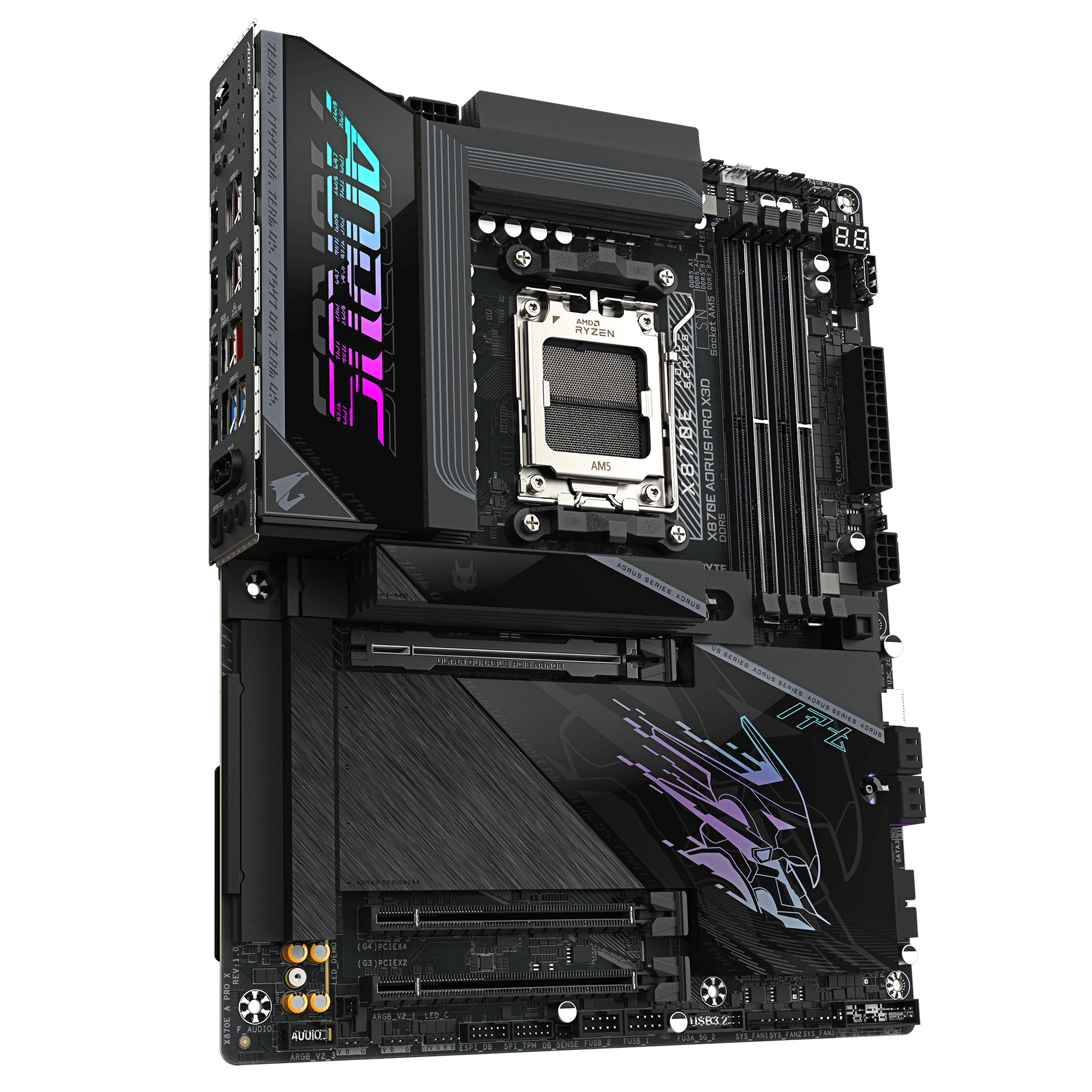 Gigabyte X870E AORUS PRO X3D WIFI-7 AM5 DDR5 9000MHz (OC) ATX Gaming (Oyuncu) Anakart