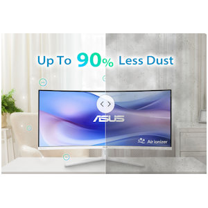 ASUS VU34WCIP-W 34″ 100Hz 1ms Eye Care Hava İyonizeri Curved WQHD VA Monitör