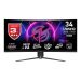 MSI MPG 346CQRF X24 34″ 240Hz 0.5ms 2K UWQHD Adaptive Sync Rapid VA Kavisli Gaming Monitör