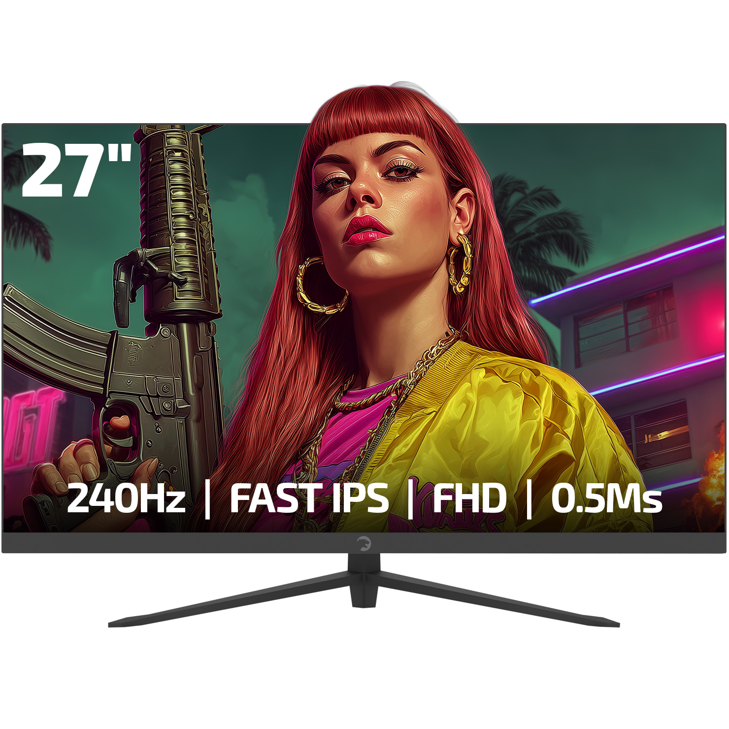GamePower Sonic V40 27″ 240Hz 0.5Ms Fast IPS Fhd RGB Gaming Monitör (Sıfır Ölü Piksel Garantili)