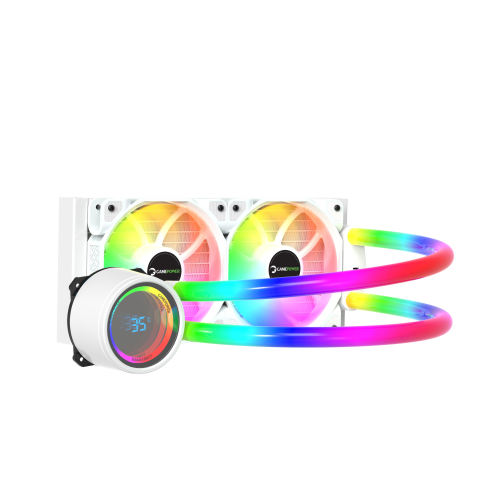 GamePower Skadi Elite 240 ARGB Beyaz (RGB Borulu) 240mm Sıvı İşlemci Soğutucu AM5 ve LGA1700 Uyumlu