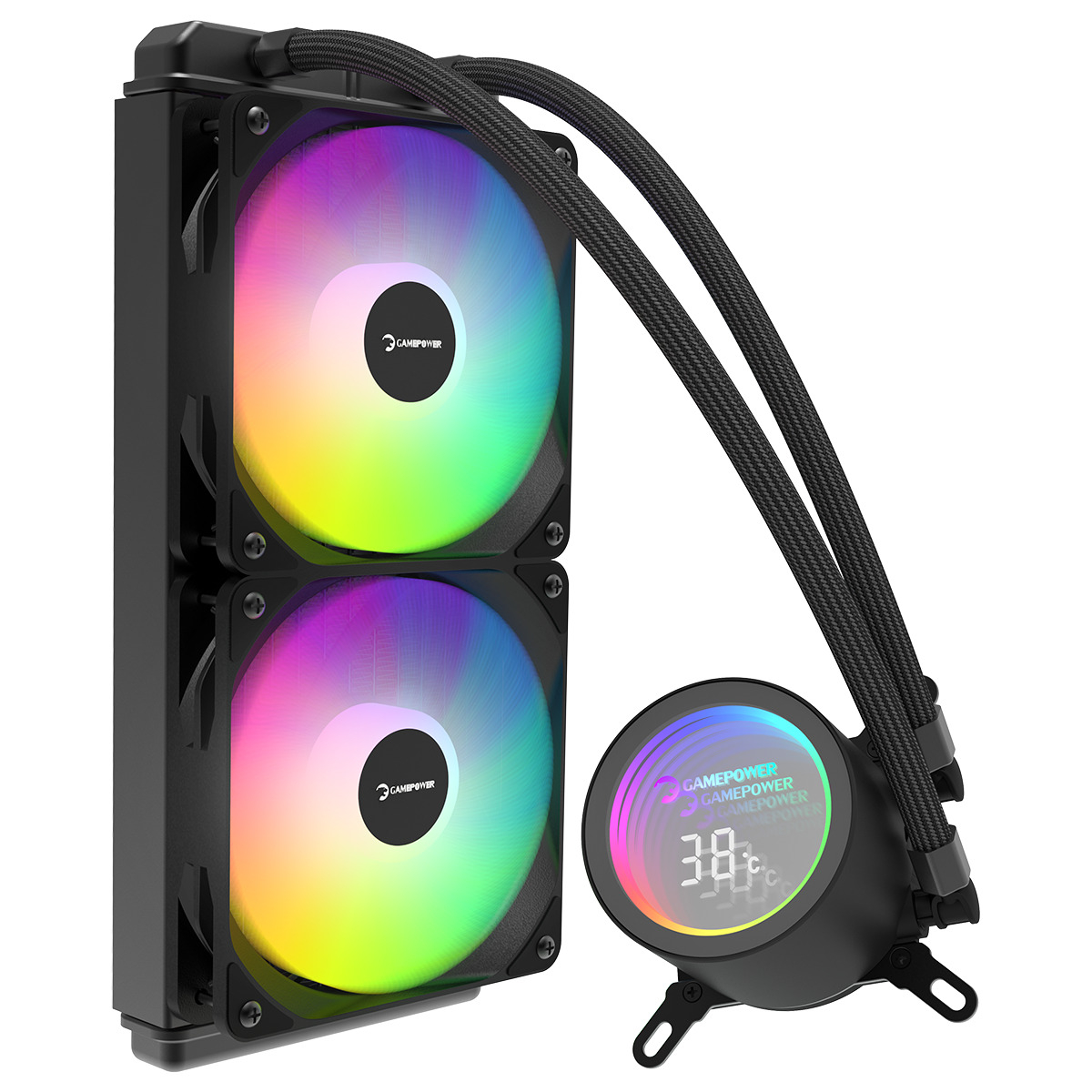 GamePower Skadi İnfinity 240 ARGB 240mm Cpu Sıvı Soğutucusu AM5 ve LGA1700 Uyumlu